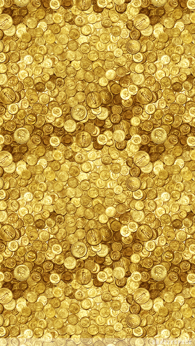 Wallpaper Installing This Gold Coins iPhone Is Very Easy