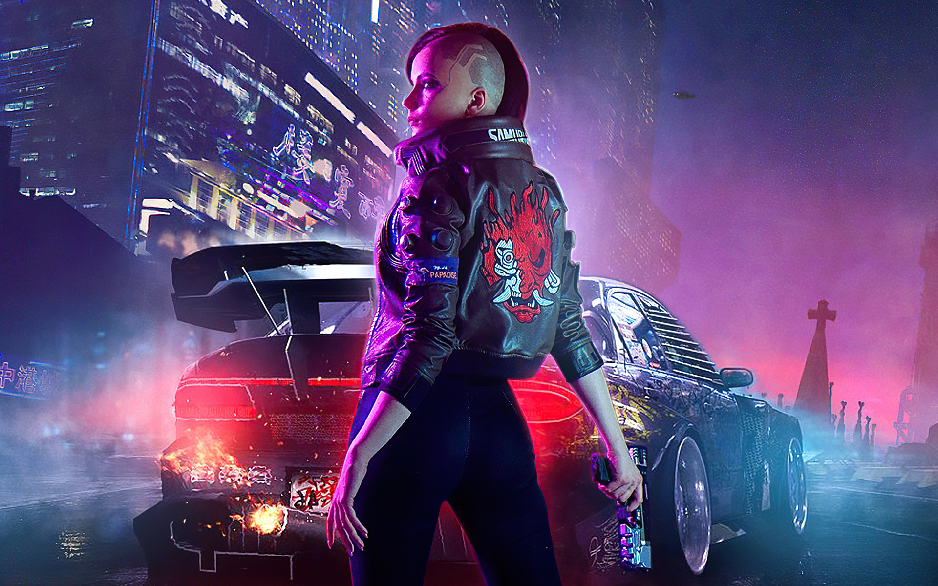 V In Cyberpunk New 1080p Resolution HD 4k Wallpaper