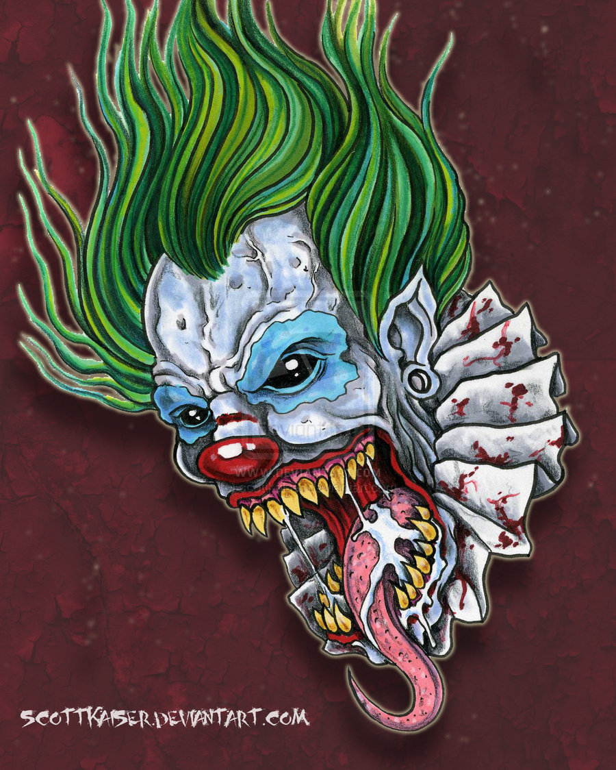 Demon Clown By Scottkaiser