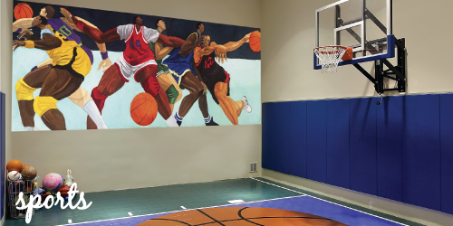 Murals Sports Title Home Wall