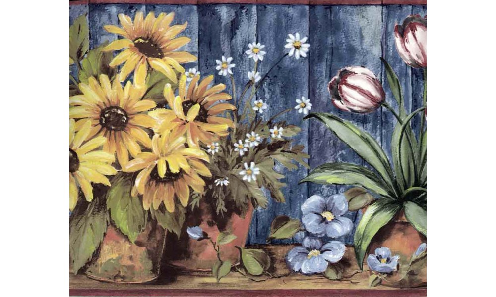 Home Sunflower Wallpaper Border