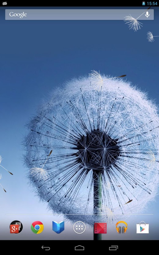 The Galaxy S3 S5 Dandelion Live Wallpaper Featuring