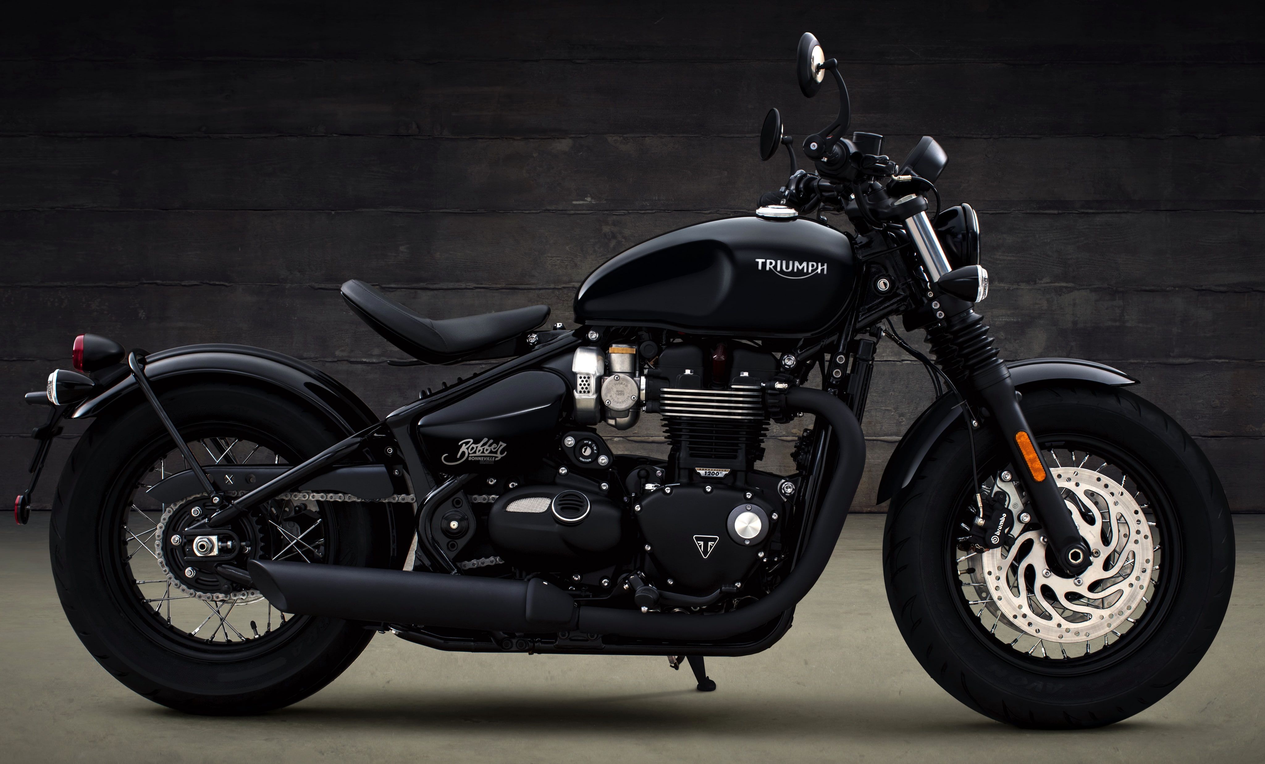 HD Wallpaper 4k Triumph Bonneville Bobber Motorcycle