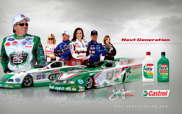 Hubgarage 25th Anniversary John Force And Castrol Website Up
