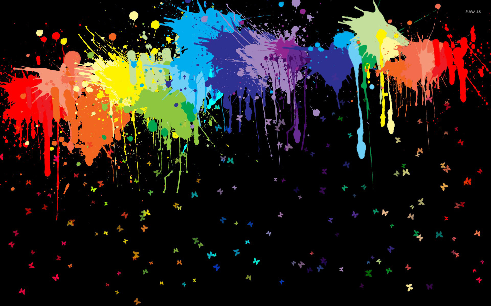 Color Splash Wallpaper Abstract