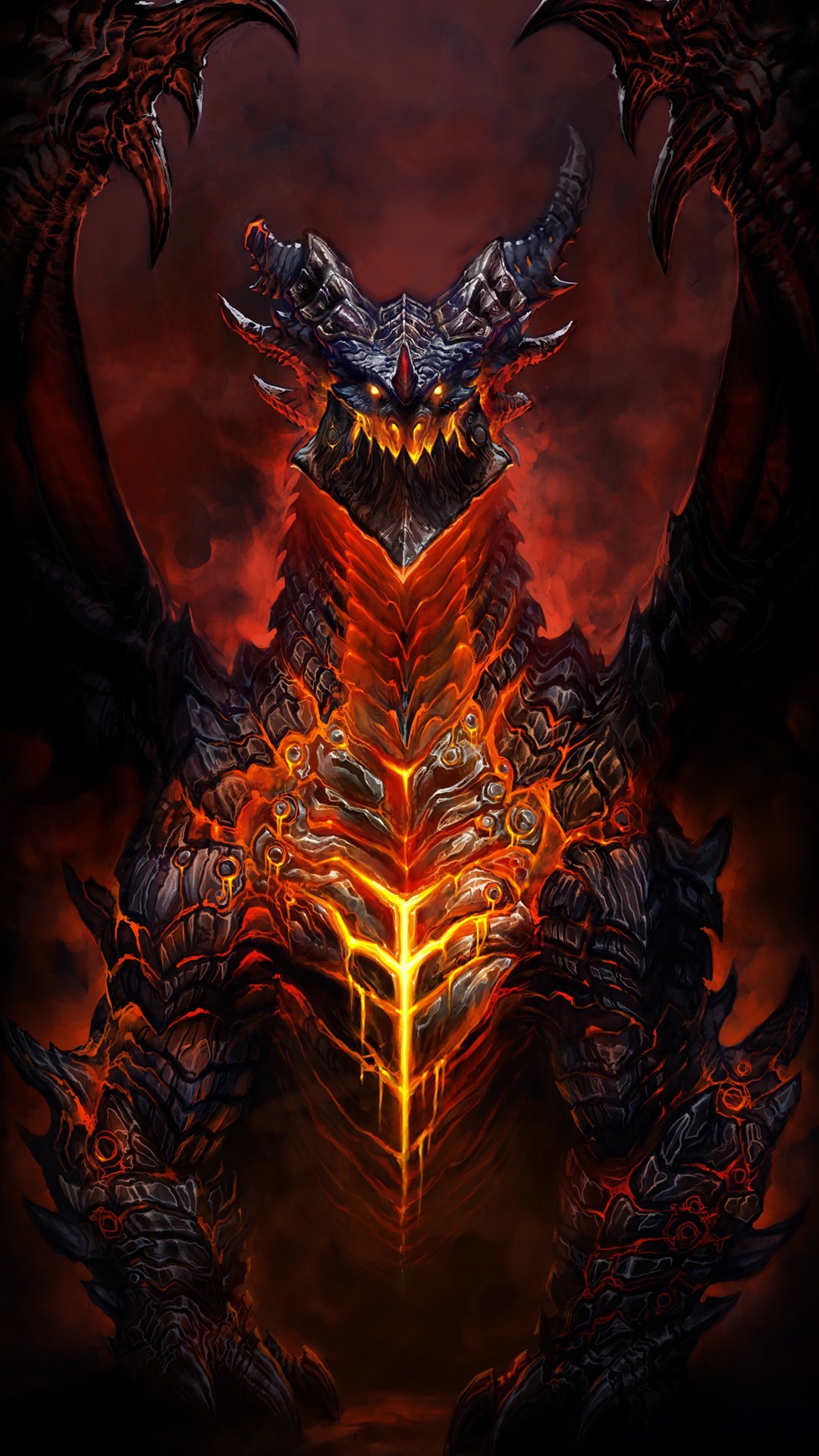 Deathwing World Warcraft Htc One Wallpaper