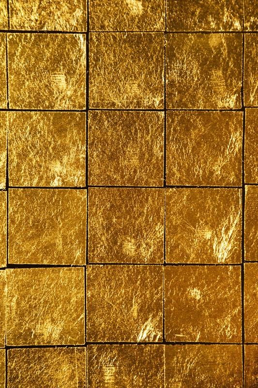 Gold Stone Tile Wallpaper