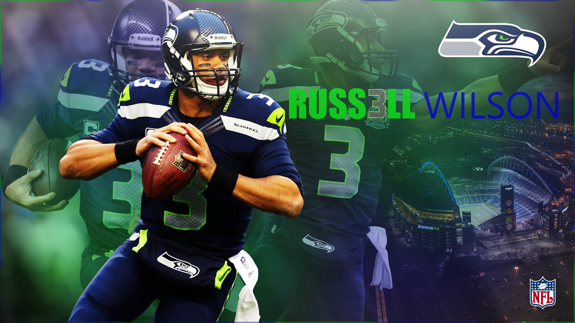 Download wallpapers Russell Wilson NFL 4K Seattle Seahawks creative  portrait grunge style creative paint art quarterback American football  USA National Football League for desktop with resolution 3840x2400 High  Quality HD pictures wallpapers