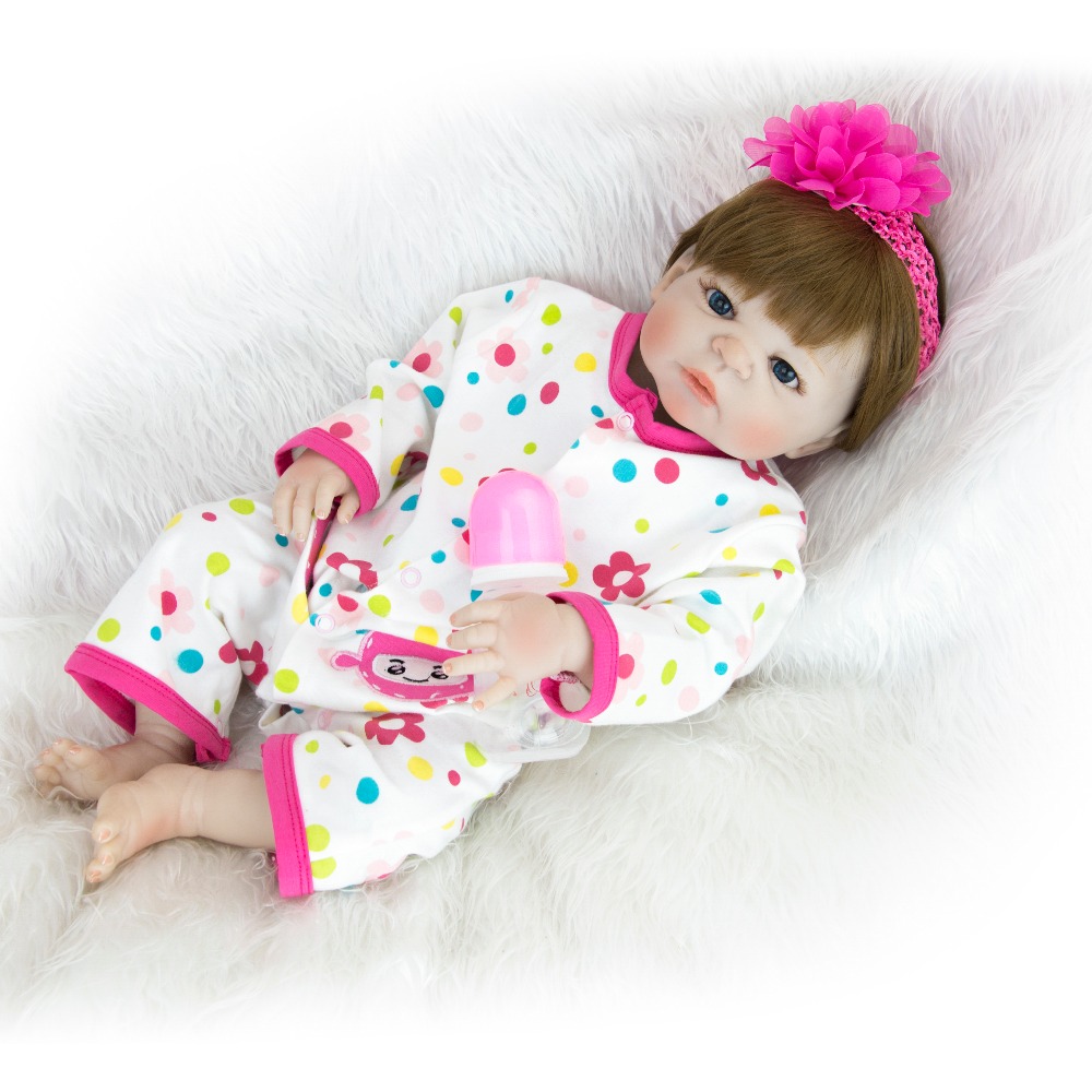 Full Body Silicone Reborn Baby Dolls Realistic Girl
