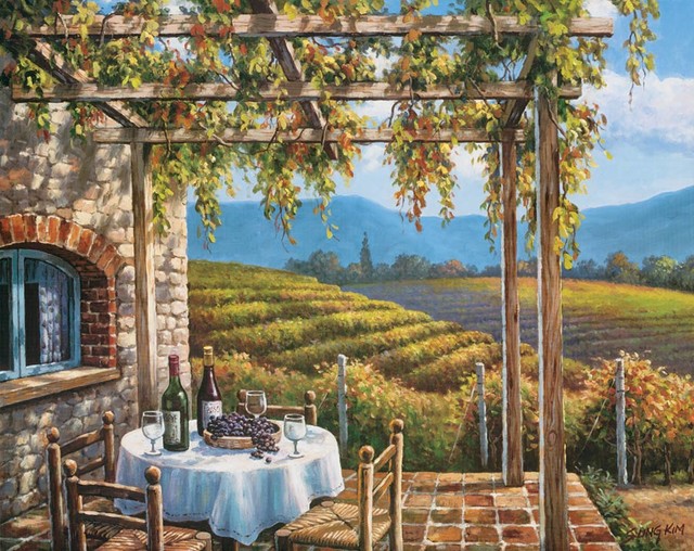 Vineyard Terrace Wall Mural Traditional Wallpaper By Murals Your