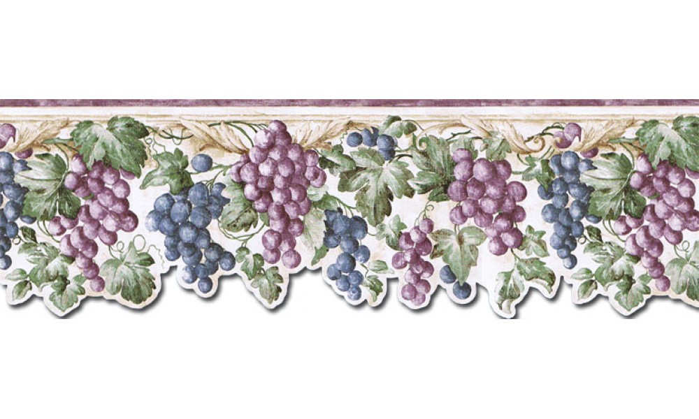 Free download Die Cut Grapes Grapevine Wallpaper Border Home [500x500 ...