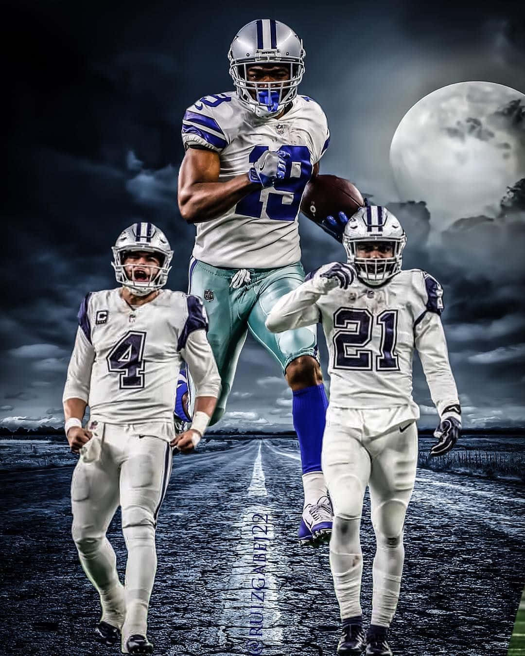 Dallas Cowboys Stars Amari Cooper And Ezekiel Elliott Always Wallpaper
