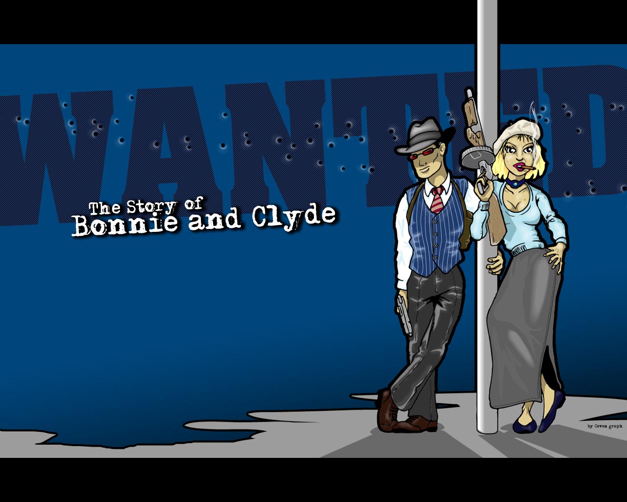 Bonnie And Clyde Wallpaper De Pacol Provenant