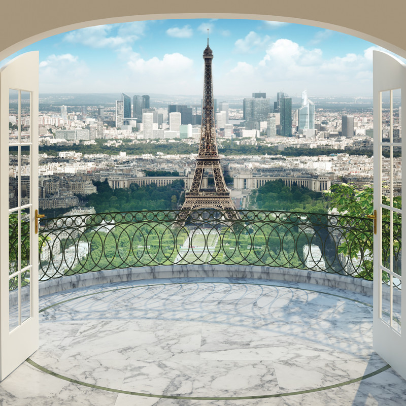Walltastic Eiffel Tower In Paris Wallpaper Mural