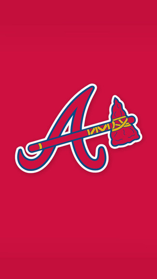 Wallpaper wallpaper, sport, logo, baseball, glitter, checkered, MLB,  Atlanta Braves images for desktop, section спорт - download