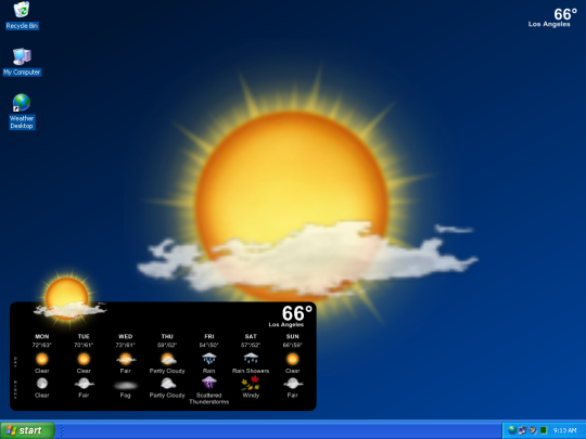 Desktop Weather Wallpaper Screenshot Image C
