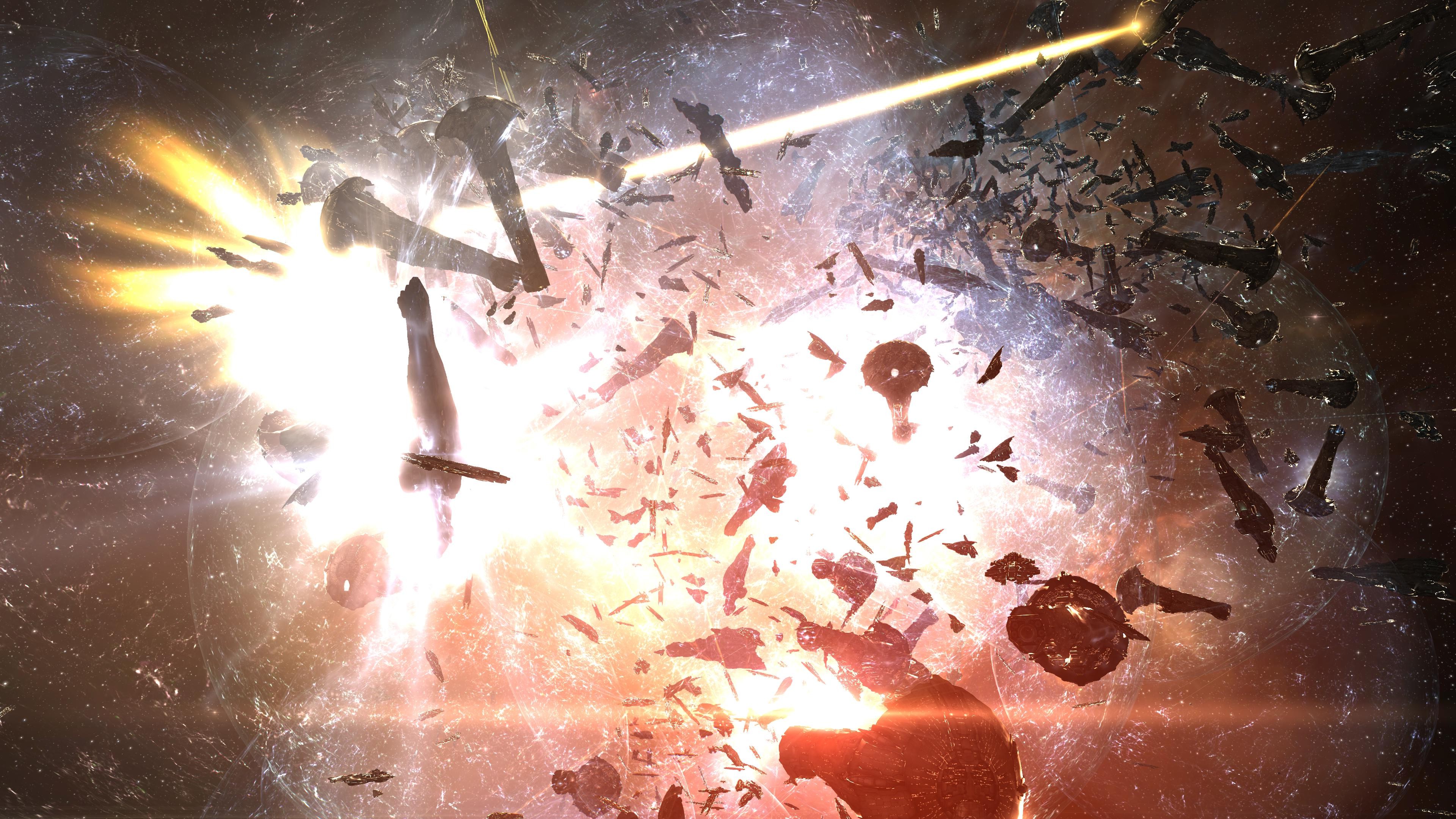 Eve Online Space Spaceship Battle Wallpaper HD