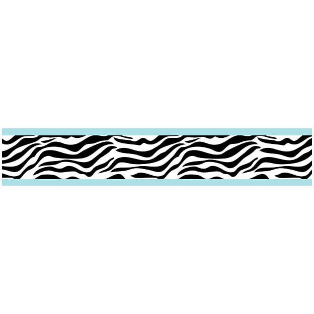 Zebra Turquoise Wallpaper Border By Sweet Jojo Designs