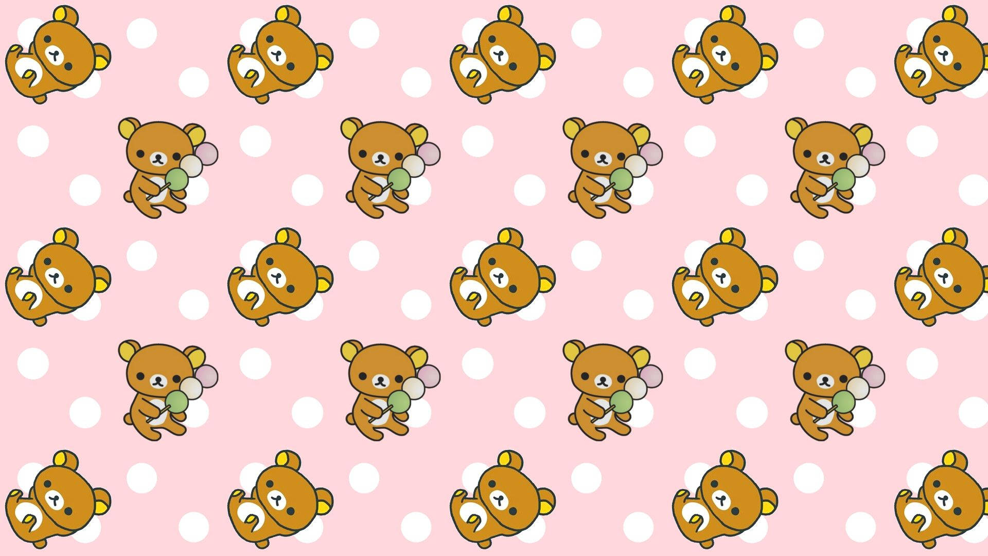 Polka Dots And Rilakkuma Kawaii iPad 0h2aoj11kzkez6hf Wallpaper