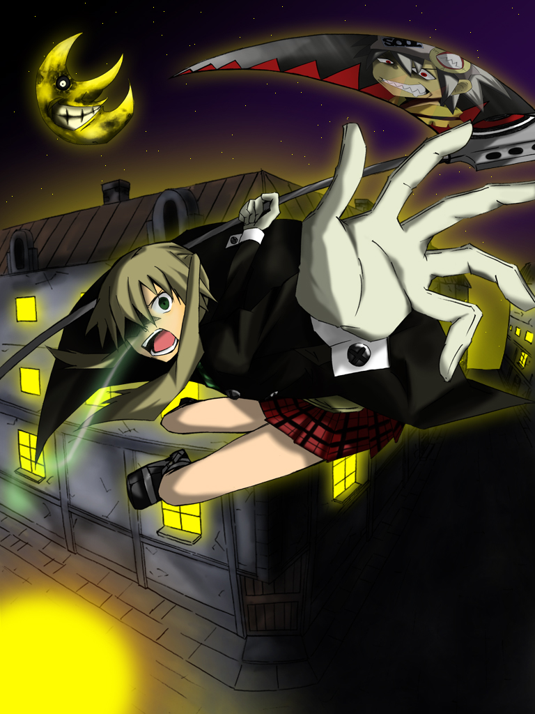 Soul Eater And Maka Wallpaper With Moon Pictures
