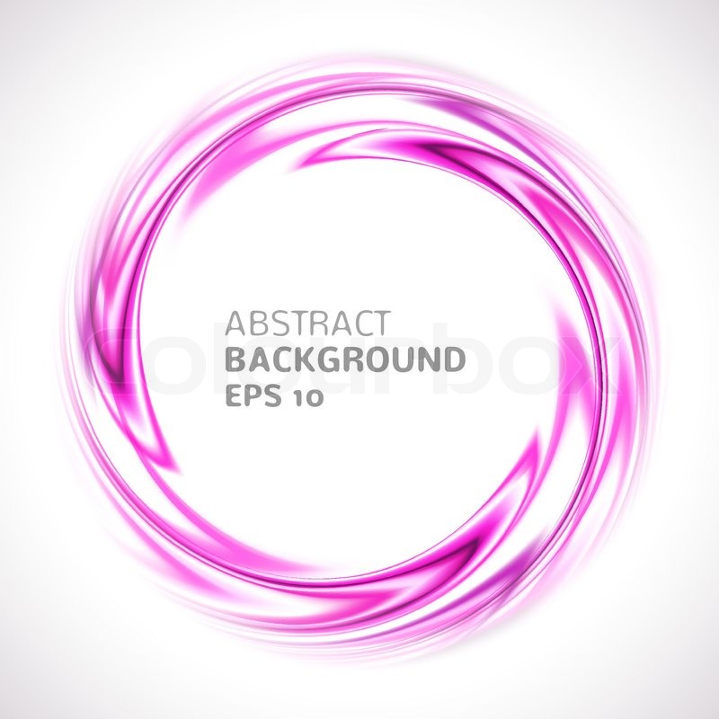 Abstract Purple And Pink Swirl Circle Bright Background Vector