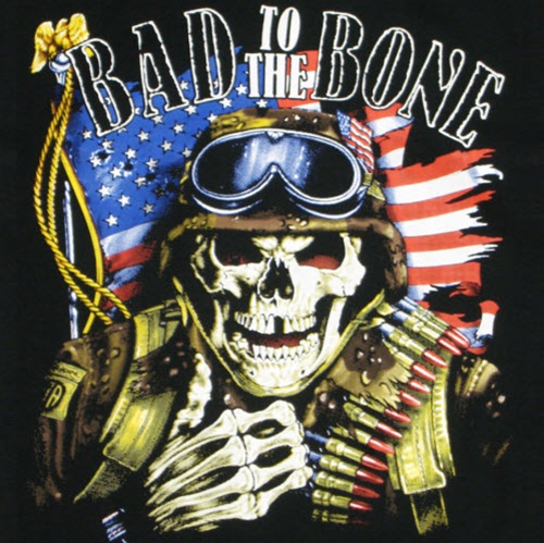 Pin Bad To The Bone Skeleton Rocker Wallpaper