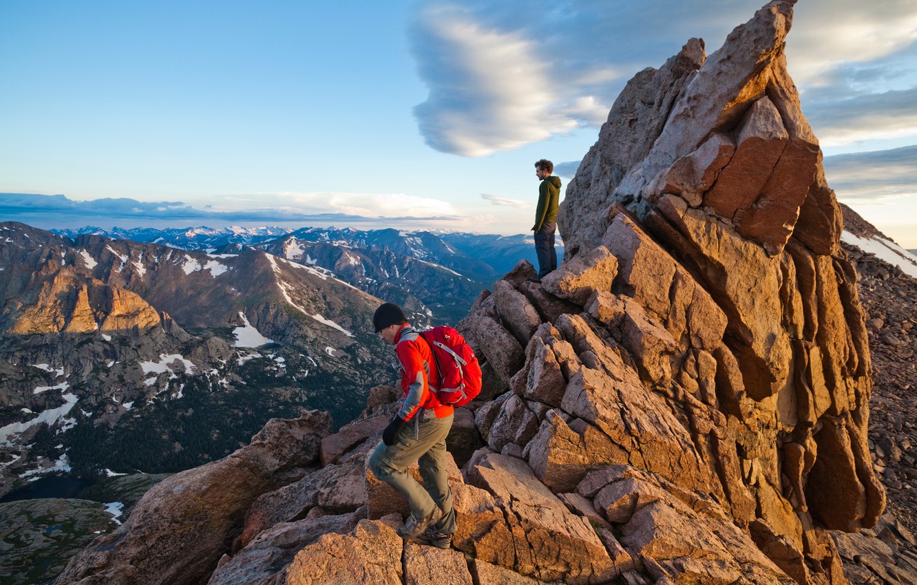 Wallpaper Mountains Rocks Men Summit Mountaineering Image For