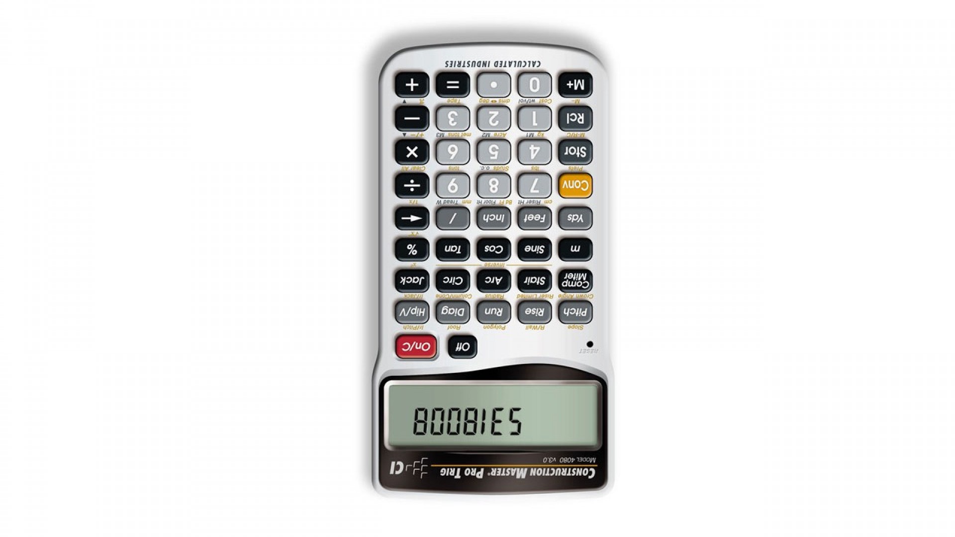 Noblewalls Funny Calculator Word Boobies High Quality Desktop