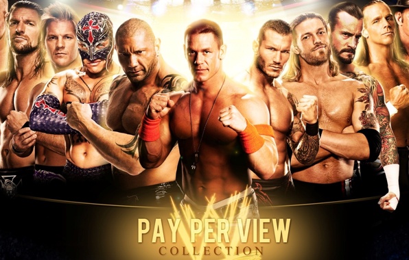 Wallpaper Wwe John Cena Kane Triple H Edge Rey Mysterio Batista