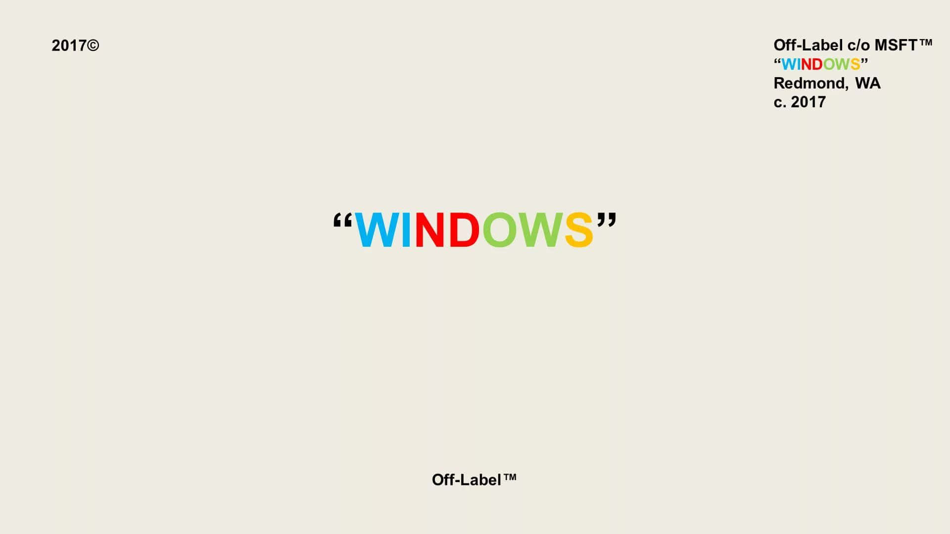 Off White Desktop Wallpaper