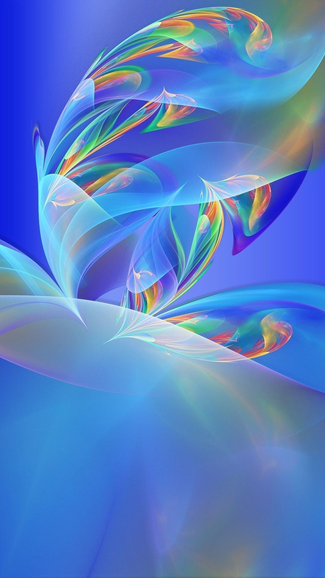 Wallpaper Full HD For Mobile With Abstract Colorful Object