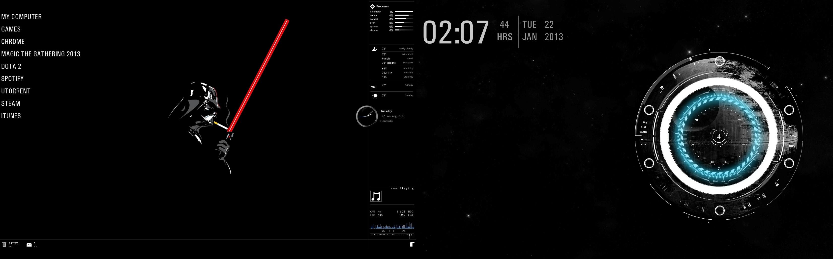 Week Of R Rainmeter Sunday Saturday