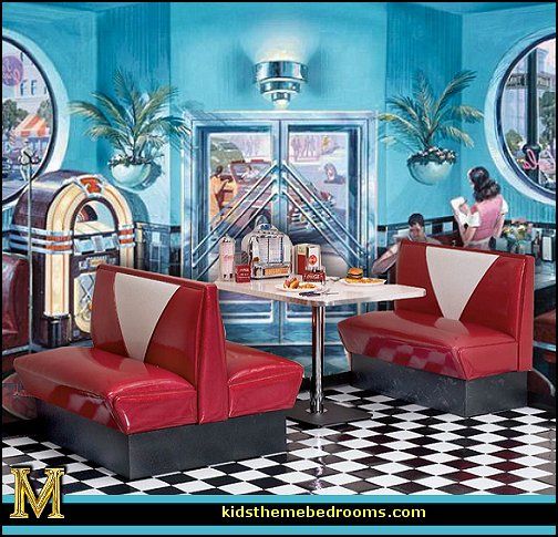 Diner Decor 1950s Retro Decorating Style 50s