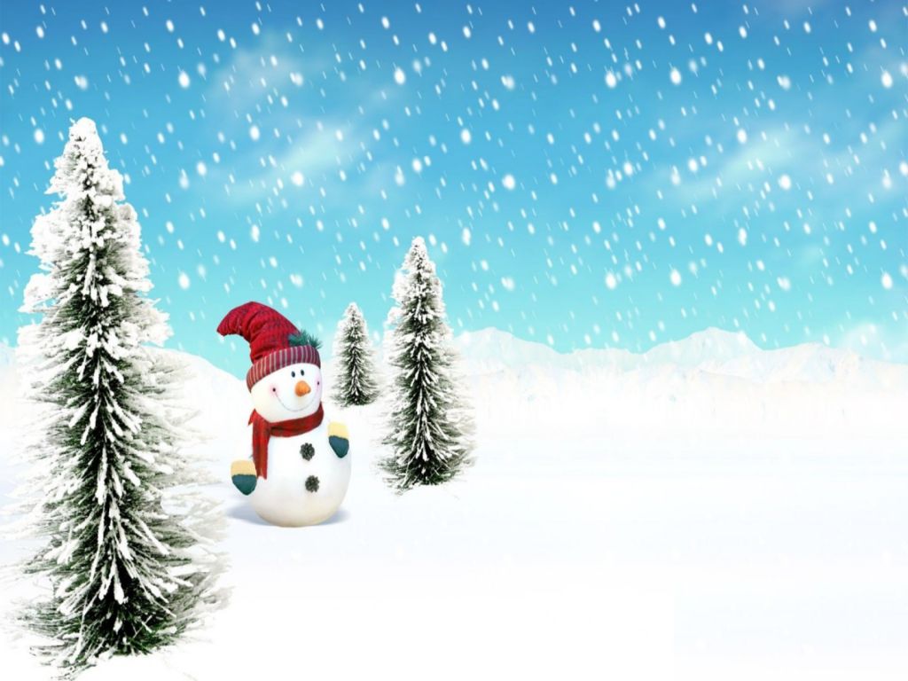 Christmas Snow Desktop Background