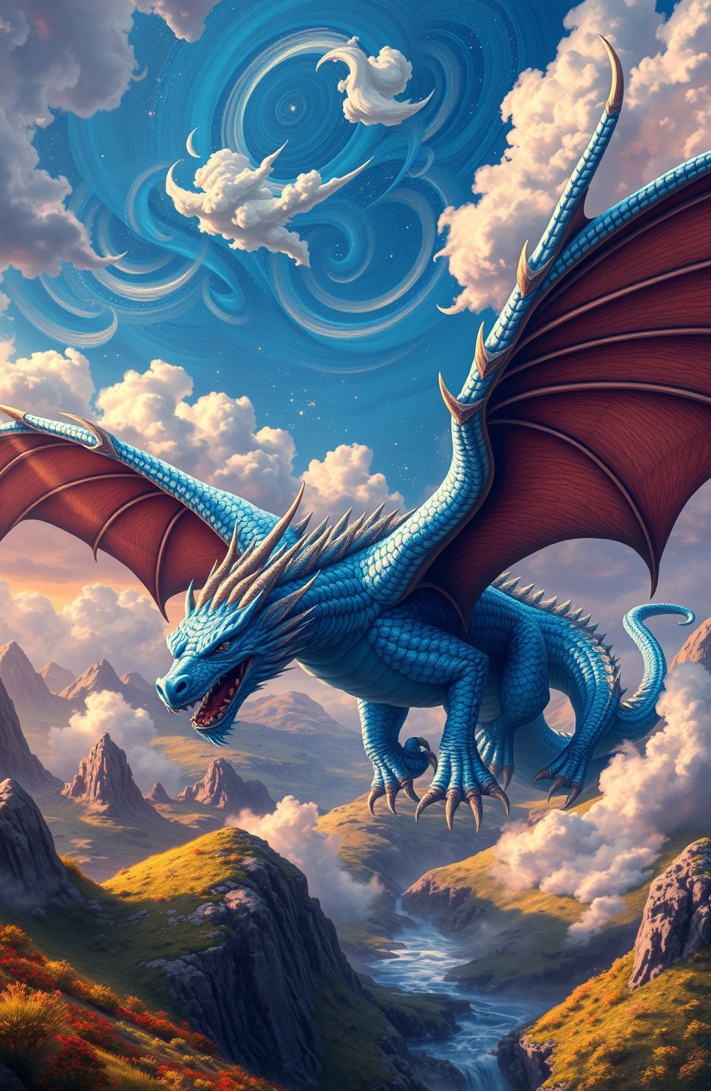 Blue Dragon Wallpaper Hd