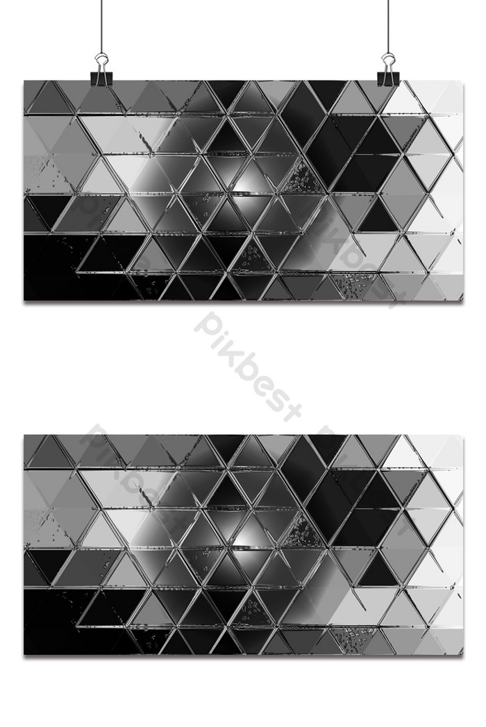 Rhombus Faux Glass Adhesive Patching Space Sensation Background
