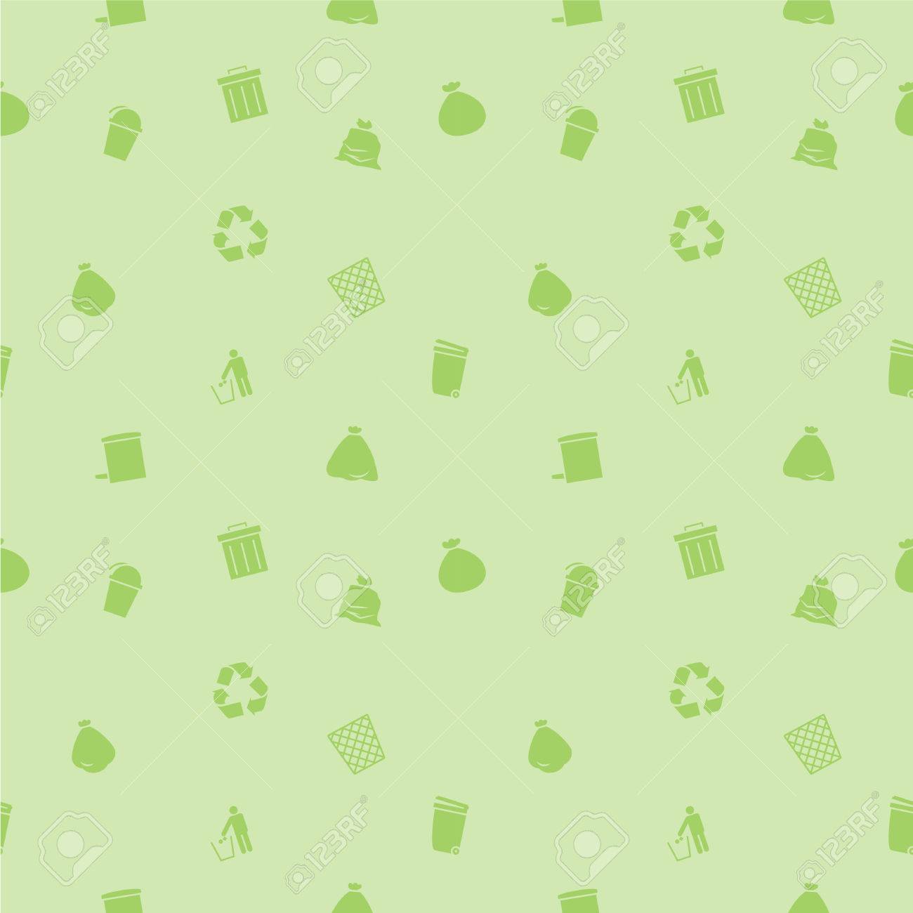 Recycle And Environmental Background Card Print Seamless