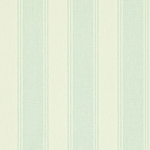 Sanderson Home Addison Stripe Wallpaper Blue Cream