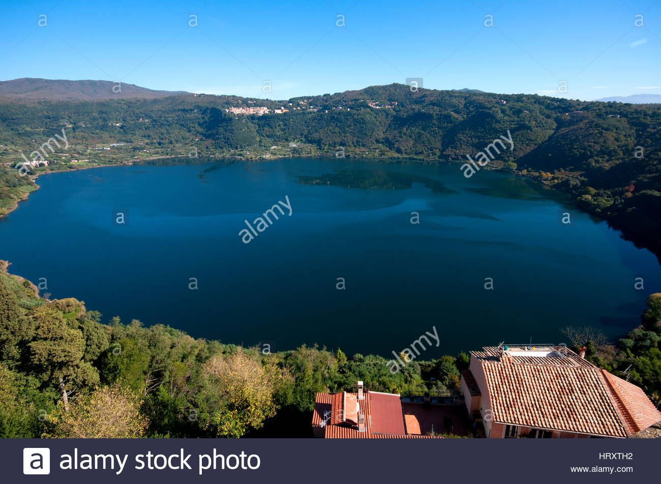 Of Lake Nemi From Genzano Di Roma In The Background