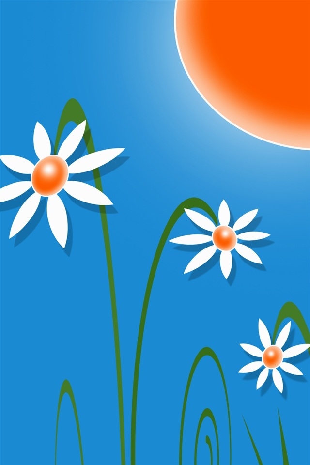 Summer Flowers Wallpaper For iPhone