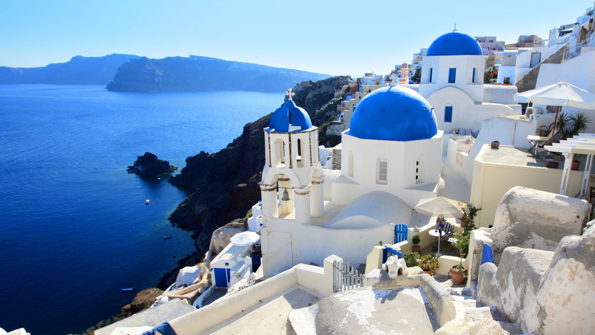 Santorini Wallpaper On