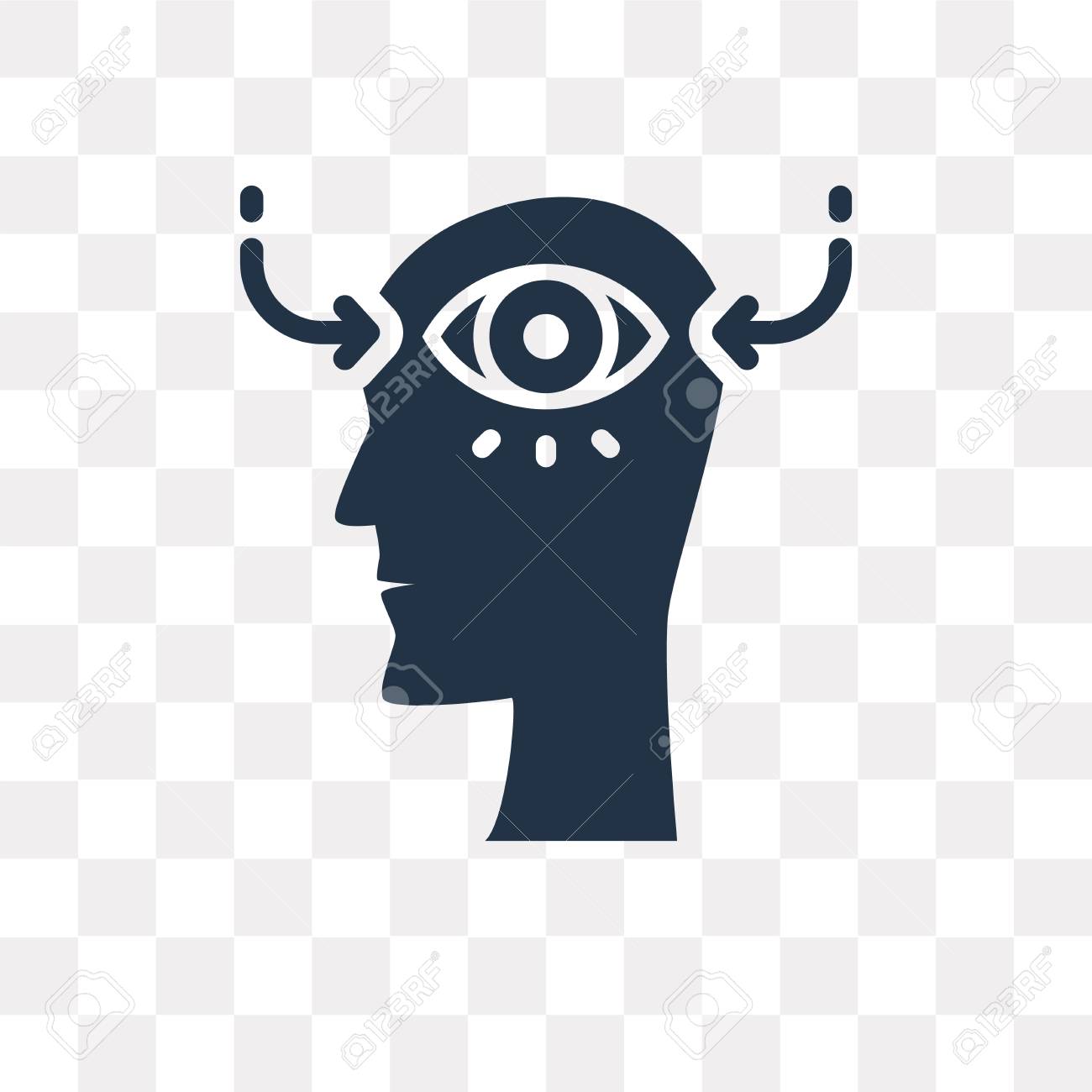 Perception Vector Icon Isolated On Transparent Background