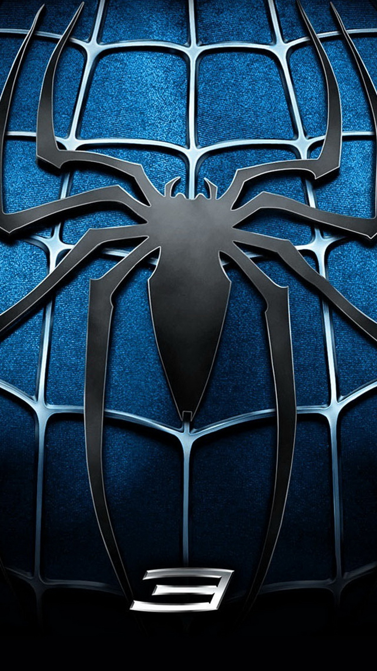 Spider Man Blue Chest Logo iPhone Wallpaper Ipod