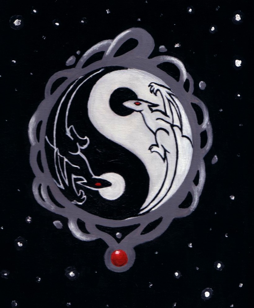 Yin Yang dragons by Alhamarth on