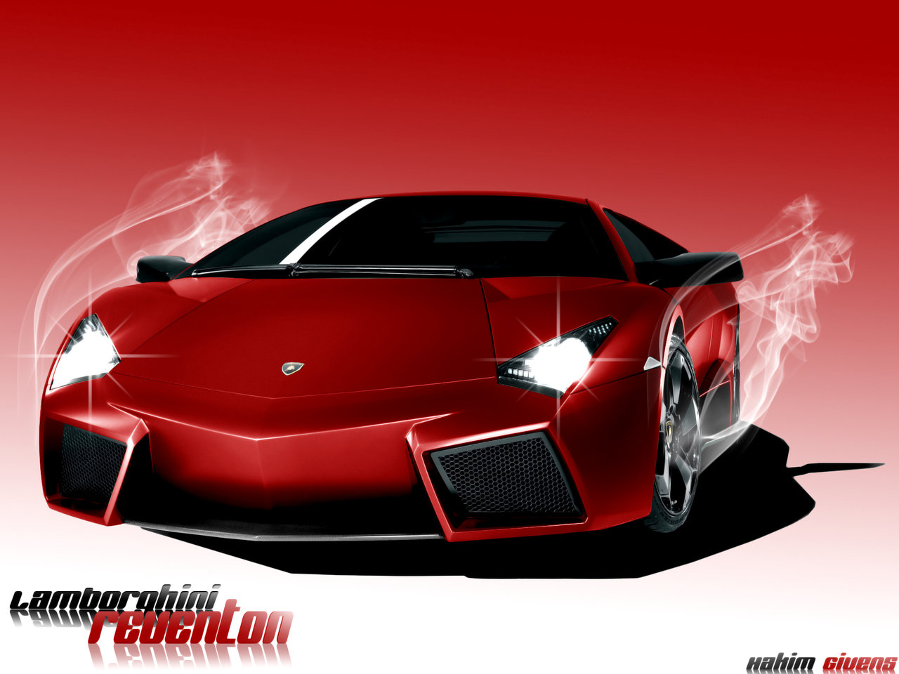Red Lamborghini Reventon Wallpaper HD In Cars
