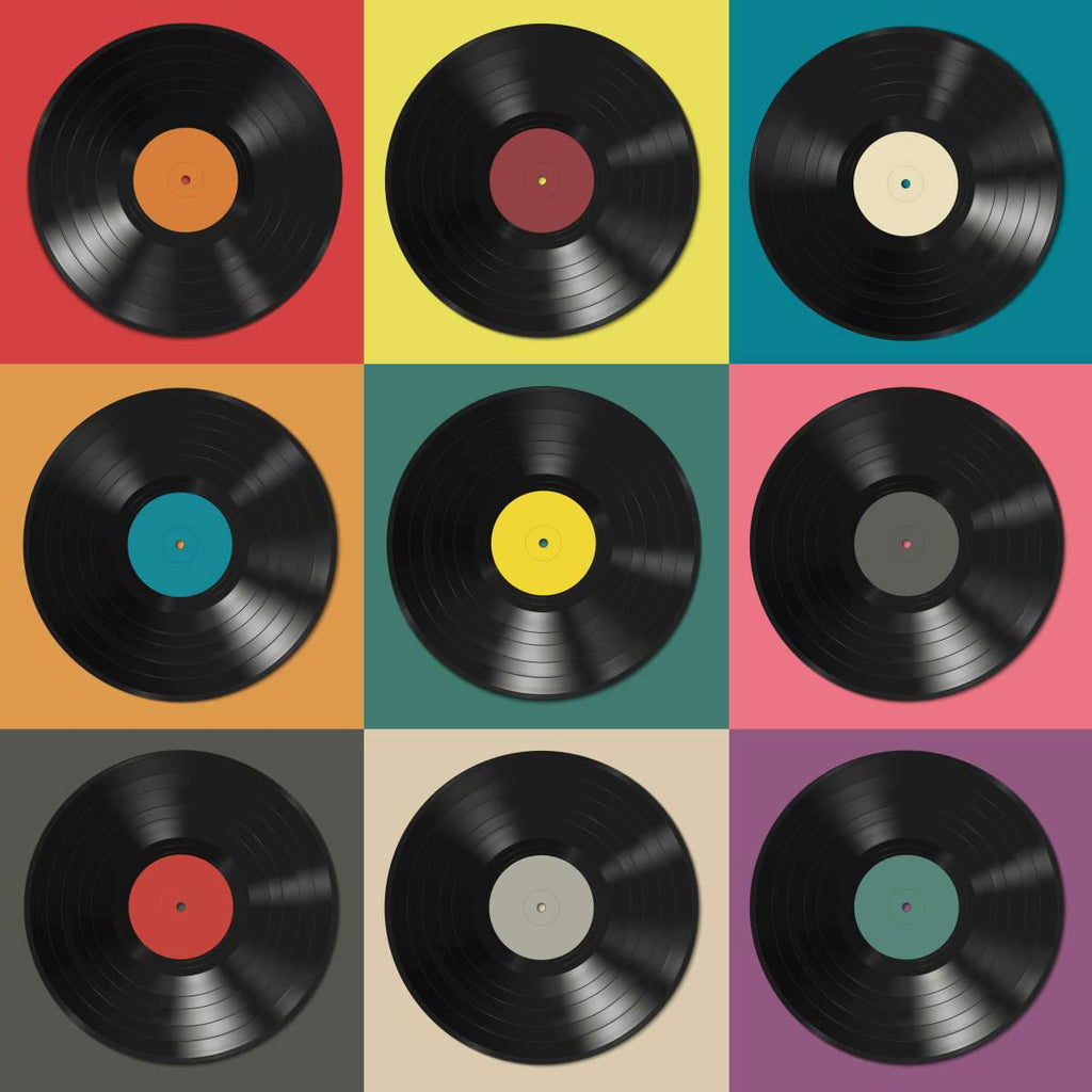 Vinyl Records Wall Art Wallpaper