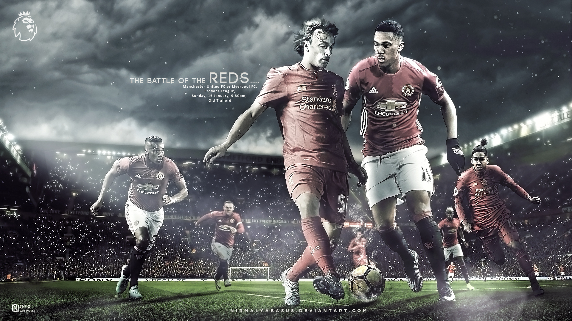 Manchester United Vs Liverpool Wallpaper By