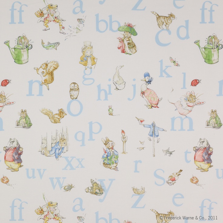 Beatrix Potter Alphabet Paper Baby Room