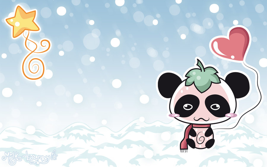 Animated Pandas In Love Panda Wallpaper By