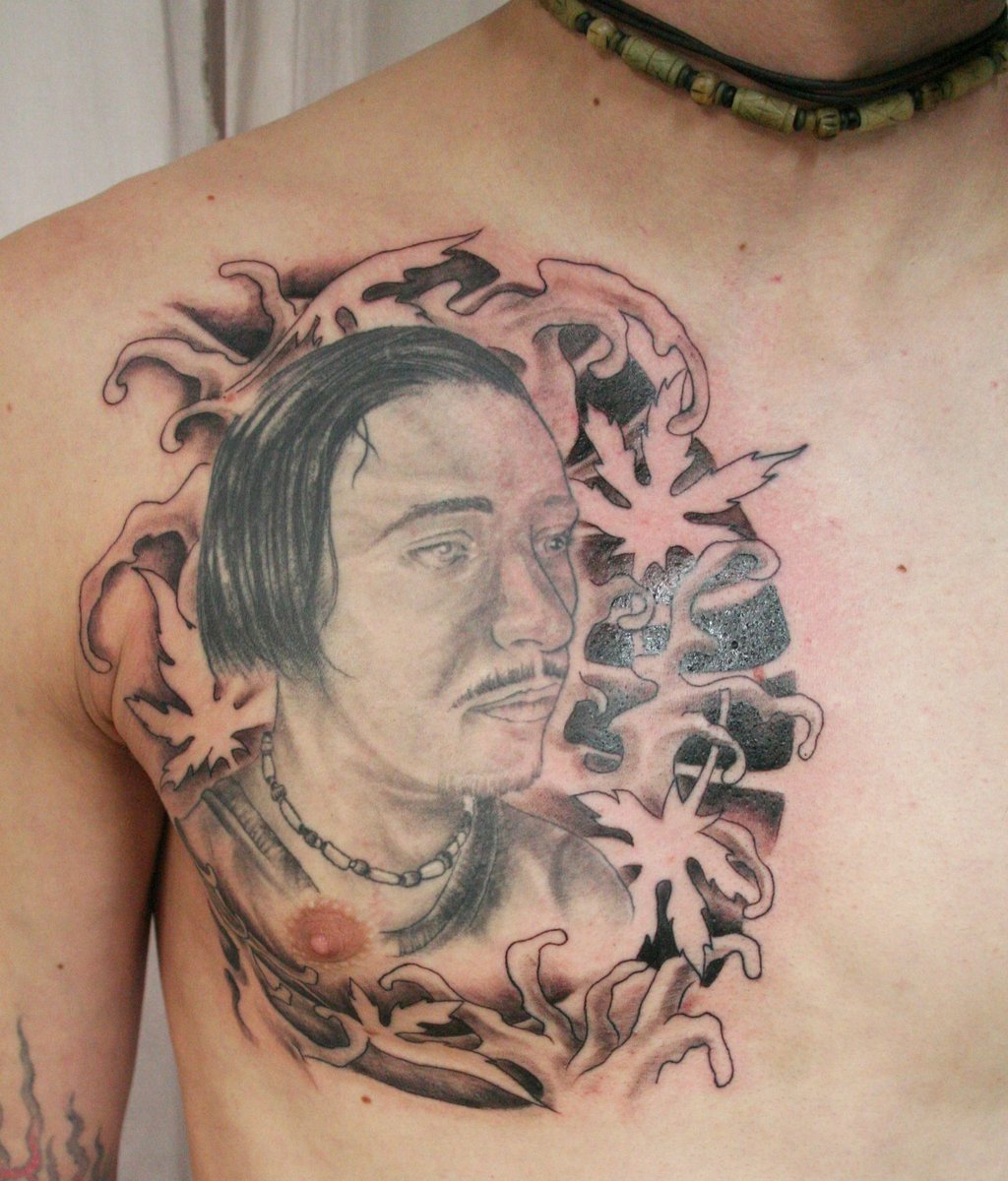 Portrait Background Tattoo By 2face